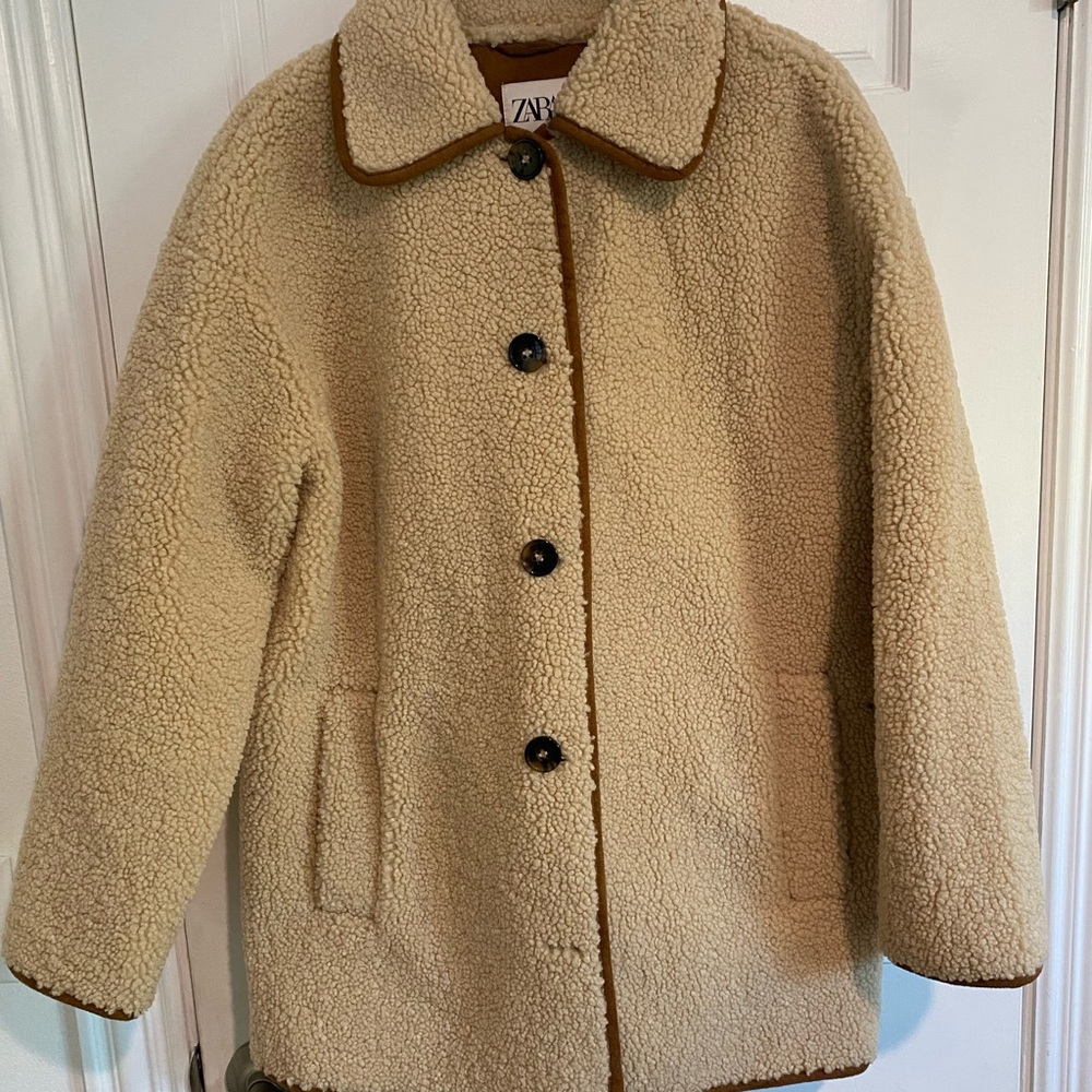 ZARA shearling coat